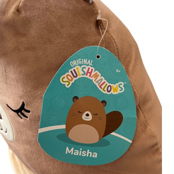 Squishmallows Rare 19-Inch Maisha The Beaver Plush (NWT) - Picture 6 of 6
